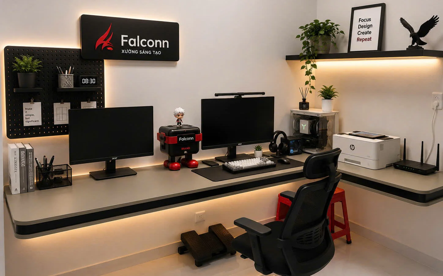 Không gian làm việc của Falconn